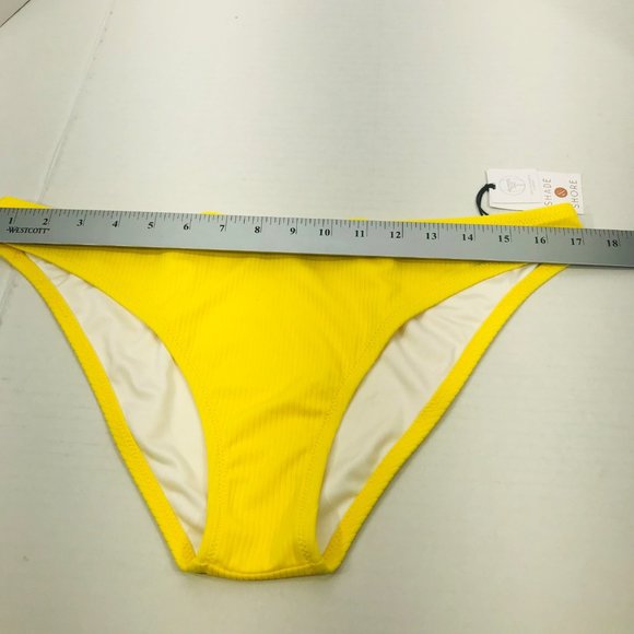 Shade And Shore Womens Sz Large 12-14 Low Coverage Cheeky Bikini Swim Bottom New - Picture 6 of 8